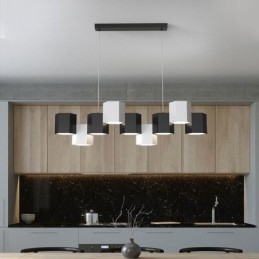 Nowoczesna sześciokątna lampa wisząca, kreatywna kombinacja lamp wiszących