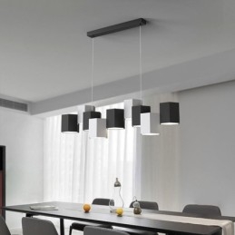 Nowoczesna sześciokątna lampa wisząca, kreatywna kombinacja lamp wiszących
