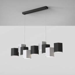 Nowoczesna sześciokątna lampa wisząca, kreatywna kombinacja lamp wiszących