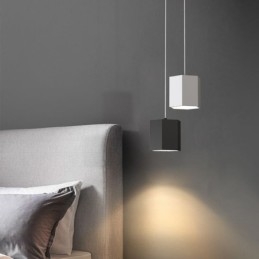 Nowoczesna sześciokątna lampa wisząca prosta lampa wisząca