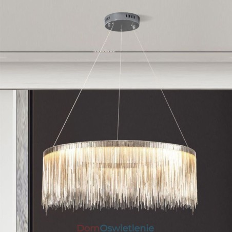 Luksusowa lampa wisząca z frędzlami, okrągły żyrandol Luksusowa lampa wisząca z frędzlami, okrągły żyrandol