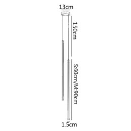 Wisząca lampa Nordic Long Tube wisząca lampa wyspa