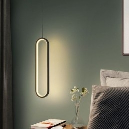 Nowoczesna lampa wisząca Minimalistyczna lampa wisząca owalna
