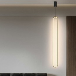 Nowoczesna lampa wisząca Minimalistyczna lampa wisząca owalna
