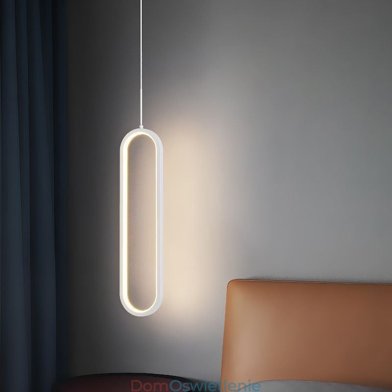 Nowoczesna lampa wisząca Minimalistyczna lampa wisząca owalna