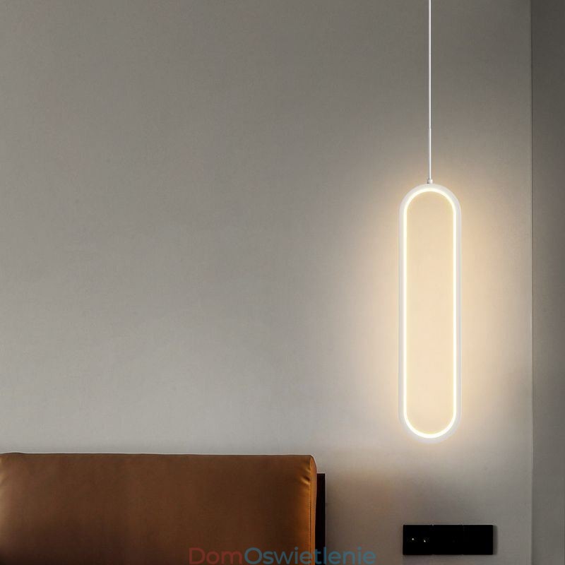 Nowoczesna lampa wisząca Minimalistyczna lampa wisząca owalna
