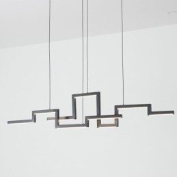 Nowoczesna lampa wisząca akrylowa czarna żyrandol
