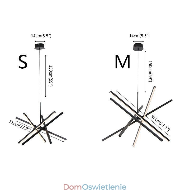 Nowoczesna lampa wisząca, ściemniana, czarna lampa sufitowa