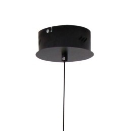 Nowoczesna lampa wisząca, ściemniana, czarna lampa paskowa