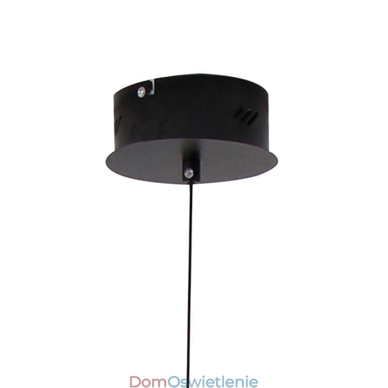 Nowoczesna lampa wisząca, ściemniana, czarna lampa paskowa
