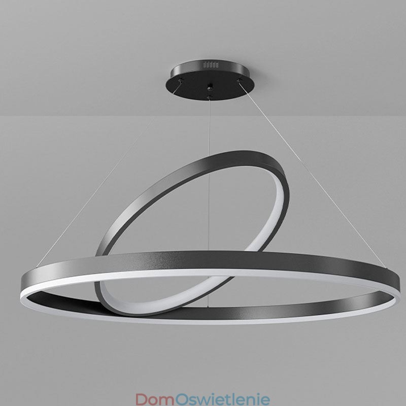 Nowoczesna lampa wisząca w kształcie okręgu, pierścienie akrylowe, lampa wisząca
