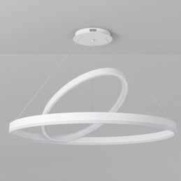 Nowoczesna lampa wisząca w kształcie okręgu, pierścienie akrylowe, lampa wisząca