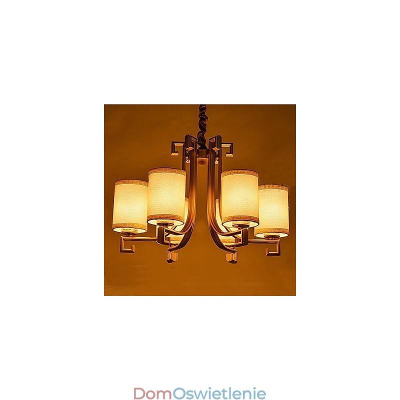 Żyrandol w stylu chińskim z imitacją żelaza i miedzi, lampy powietrzne