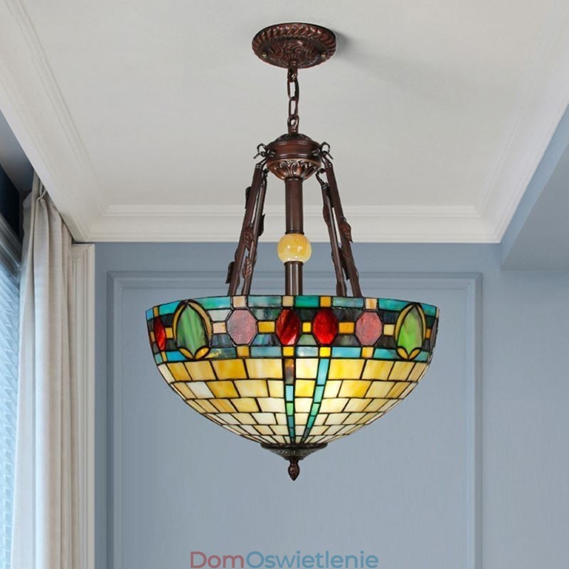 Wisząca lampa witrażowa dekoracyjna lampa wisząca