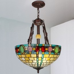 Wisząca lampa witrażowa dekoracyjna lampa wisząca