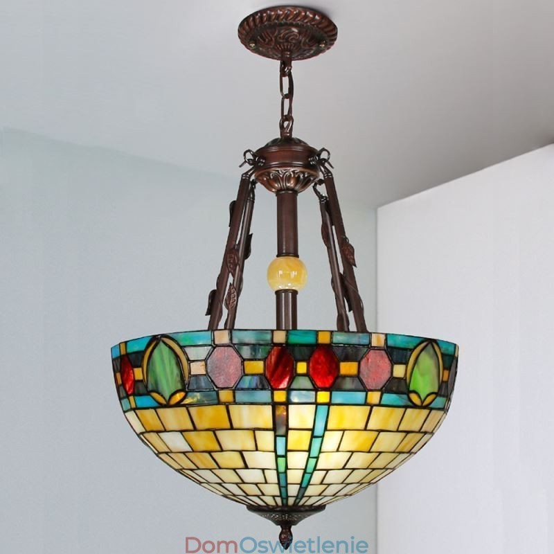 Wisząca lampa witrażowa dekoracyjna lampa wisząca