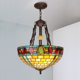 Wisząca lampa witrażowa dekoracyjna lampa wisząca