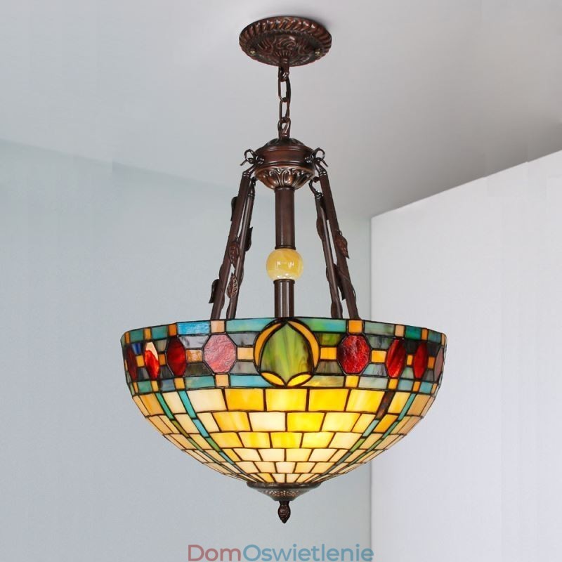 Wisząca lampa witrażowa dekoracyjna lampa wisząca