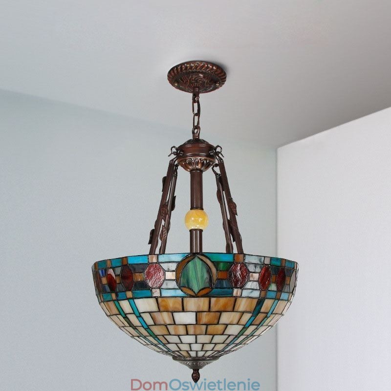 Wisząca lampa witrażowa dekoracyjna lampa wisząca