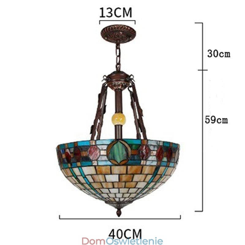 Wisząca lampa witrażowa dekoracyjna lampa wisząca