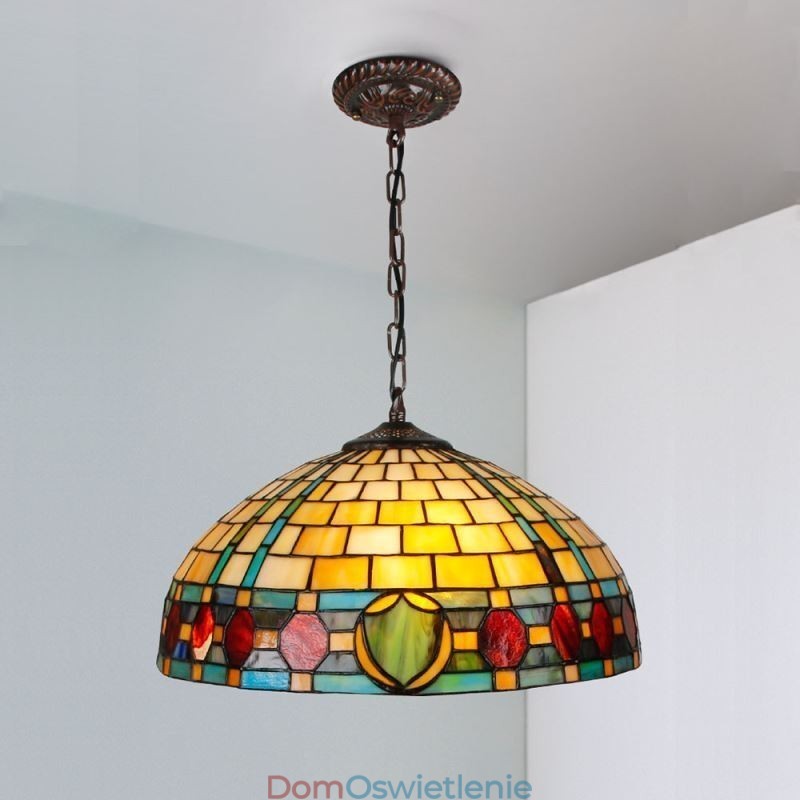 Wisząca lampa witrażowa Vintage wisząca lampa