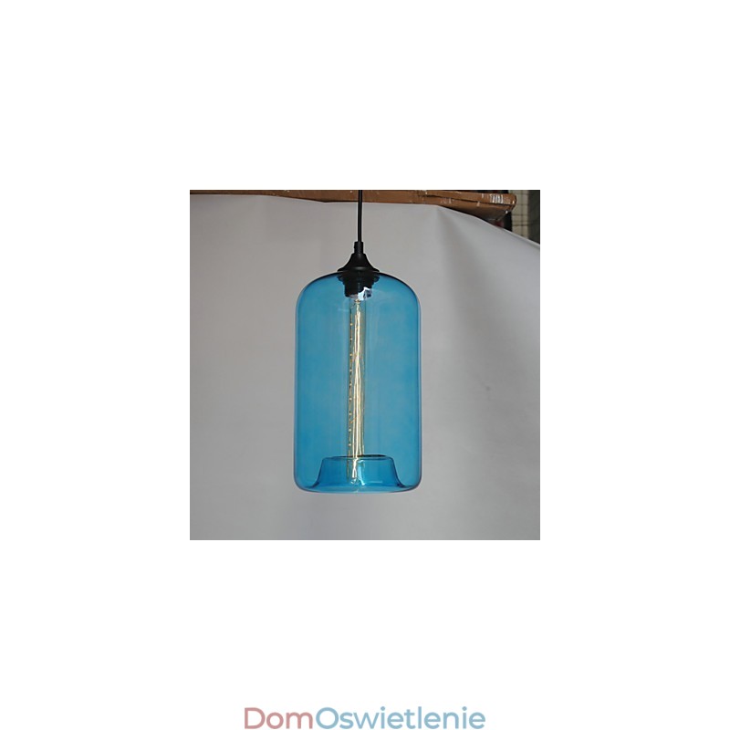 Wisząca butelka z wzorem 1 światła, minimalistyczne malowanie żelaza