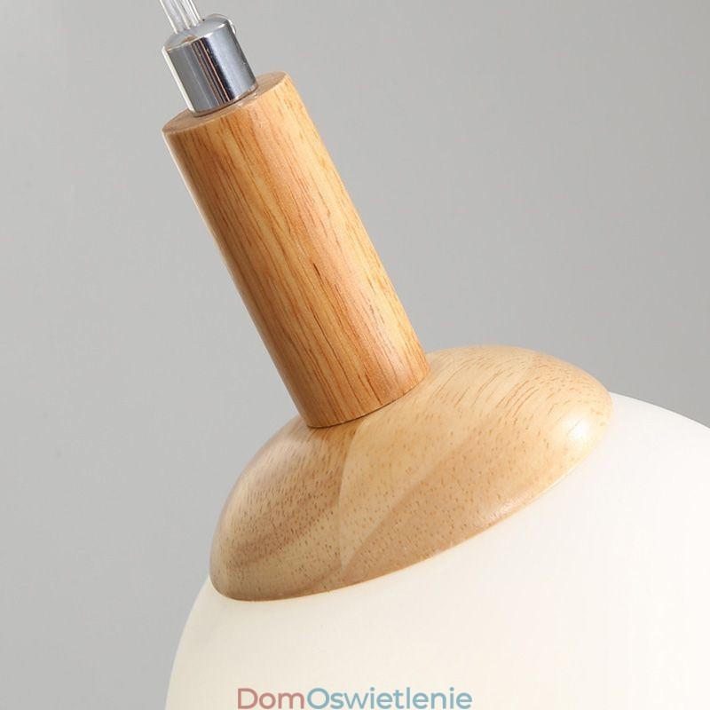 Japońska Drewniana Lampa Wisząca Nordic Glass Hanging Lamp