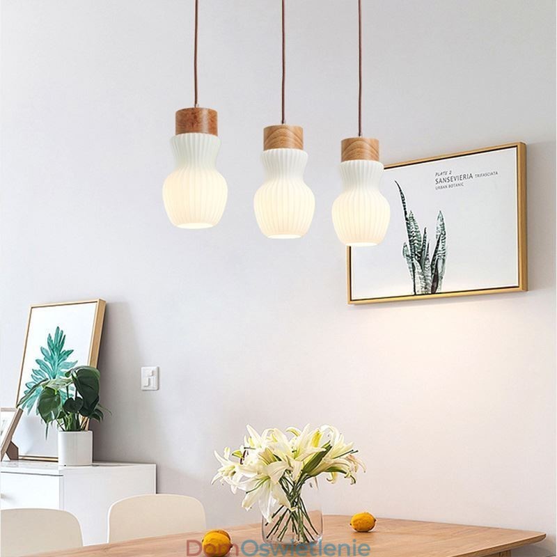 Japońska szklana lampa wisząca, kreatywna dekoracja, wisząca lampa