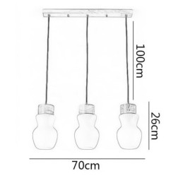 Japońska szklana lampa wisząca, kreatywna dekoracja, wisząca lampa