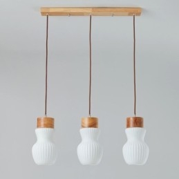 Japońska szklana lampa wisząca, kreatywna dekoracja, wisząca lampa