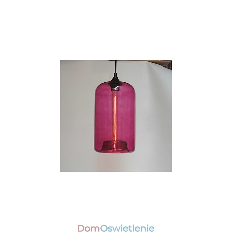 Wisząca butelka z wzorem 1 światła, minimalistyczne malowanie żelaza