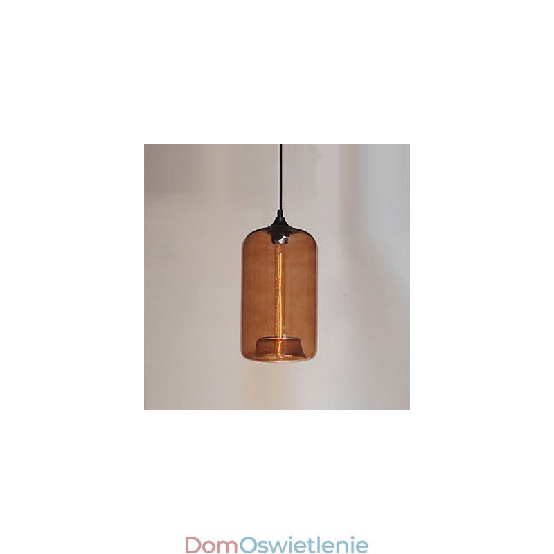 Wisząca butelka z wzorem 1 światła, minimalistyczne malowanie żelaza