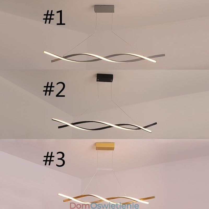Nowoczesna lampa wisząca Twist Design lampa wisząca jadalnia