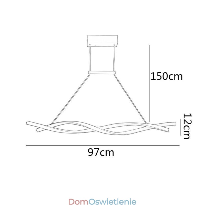 Nowoczesna lampa wisząca Twist Design lampa wisząca jadalnia
