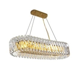 Luksusowa szklana lampa wisząca w stylu europejskim żyrandol