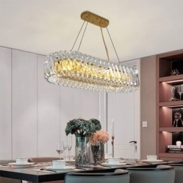 Luksusowa szklana lampa wisząca w stylu europejskim żyrandol