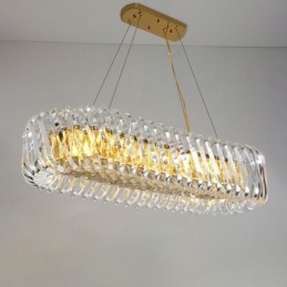 Luksusowa szklana lampa wisząca w stylu europejskim żyrandol