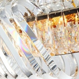 Luksusowa szklana lampa wisząca w stylu europejskim żyrandol