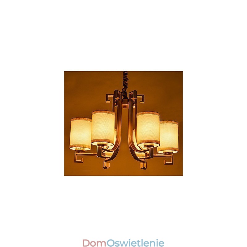 Żyrandol w stylu chińskim z imitacją żelaza i miedzi, lampy powietrzne