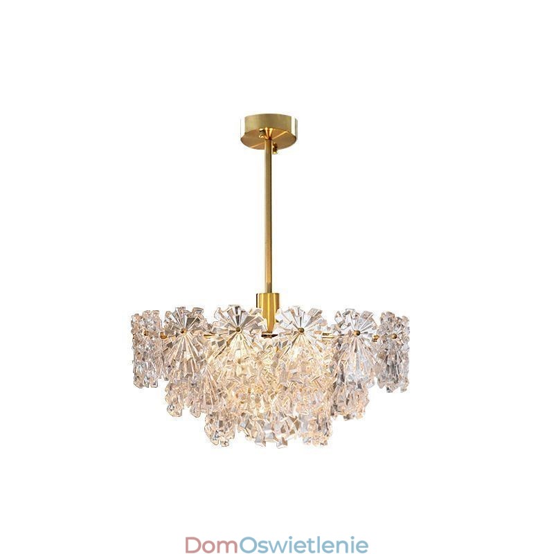 Luksusowa lampa wisząca do wystroju domu, szklany żyrandol, salon