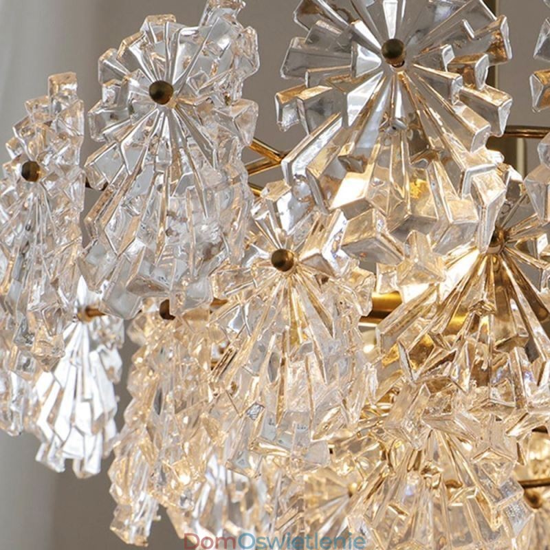 Luksusowa lampa wisząca do wystroju domu, szklany żyrandol, salon