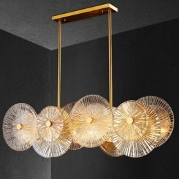 Nowoczesny żyrandol Spark Disc Firework Glass Pendant Lamp Home Decor Oświetlenie