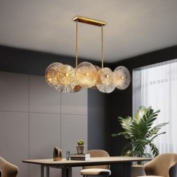 Nowoczesny żyrandol Spark Disc Firework Glass Pendant Lamp Home Decor Oświetlenie