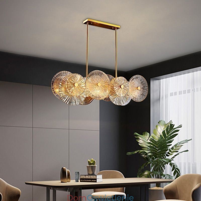 Nowoczesny żyrandol Spark Disc Firework Glass Pendant Lamp Home Decor Oświetlenie