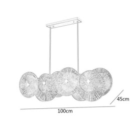 Nowoczesny żyrandol Spark Disc Firework Glass Pendant Lamp Home Decor Oświetlenie