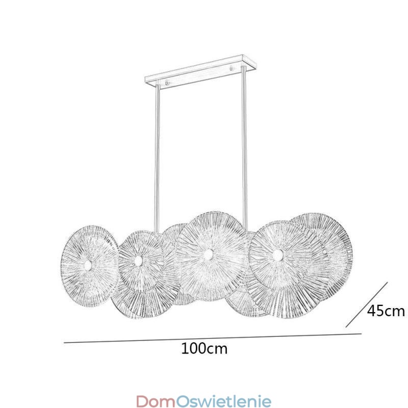 Nowoczesny żyrandol Spark Disc Firework Glass Pendant Lamp Home Decor Oświetlenie