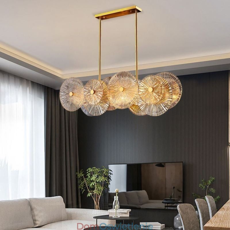 Nowoczesny żyrandol Spark Disc Firework Glass Pendant Lamp Home Decor Oświetlenie