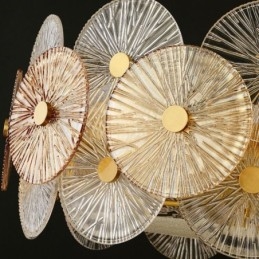 Nowoczesny żyrandol Spark Disc Firework Glass Pendant Lamp Home Decor Oświetlenie