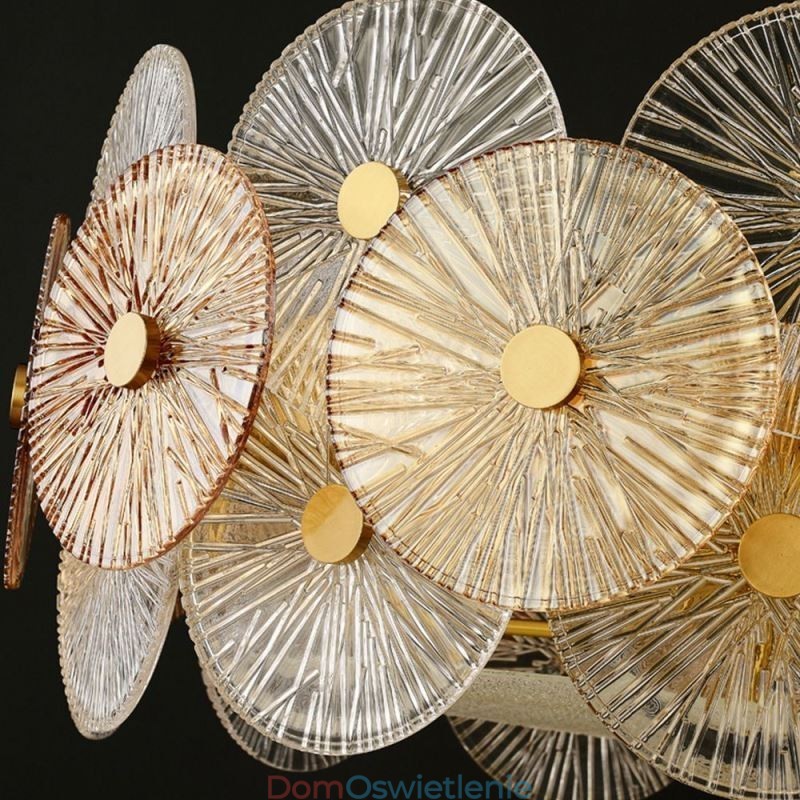 Nowoczesny żyrandol Spark Disc Firework Glass Pendant Lamp Home Decor Oświetlenie