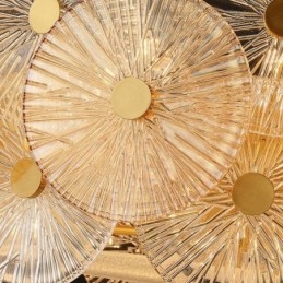 Nowoczesny żyrandol Spark Disc Firework Glass Pendant Lamp Home Decor Oświetlenie